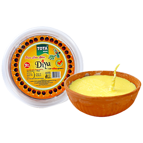Buy Tota Cow Ghee Akhand Diya Wax Free Online at Best Price of Rs 121