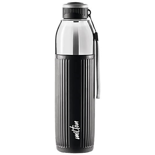 Buy Milton Kool Glossy 900 Plastic Water Bottle Black Online at Best Price of Rs 206.25