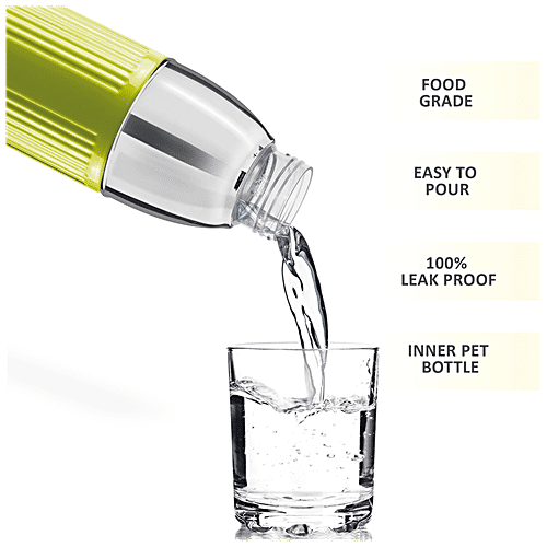 Milton Kool Glossy 900 Plastic Water Bottle - Green, 680 ml  