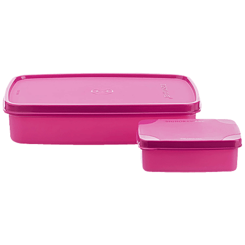 Buy Signoraware Easy Lunch Container Set Pink, Airtight & SpillProof