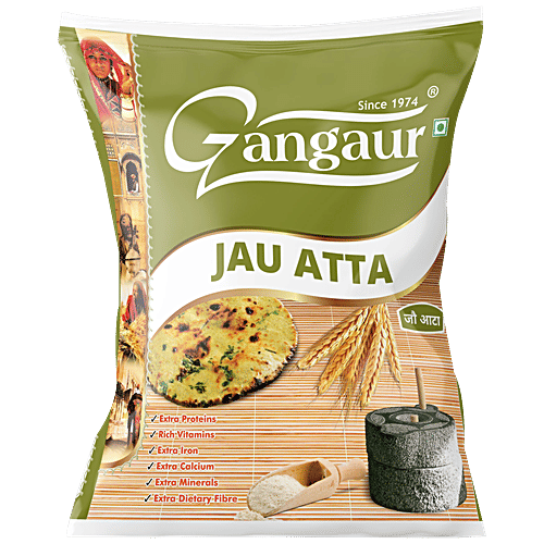 Gangaur Jau Atta - Fibre Rich, 1 kg  