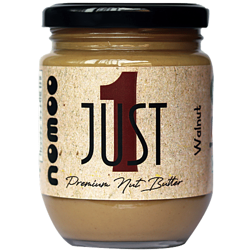 Buy NOMOO Just1 Premium Nut Butter, Walnut, Unsweetened, Smooth