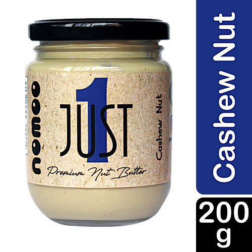 Buy NOMOO Just1 Premium Nut Butter, Cashew, Unsweetened, Smooth