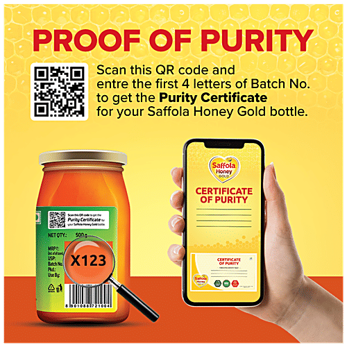 Buy Saffola Honey Gold 100 Pure NMR Tested Online at Best Price of