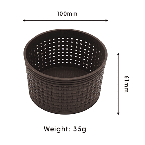 Jaycee Premium Tray - Plastic, Storage Box, For Multipurpose Use, Chocolate Brown, 10 pcs  