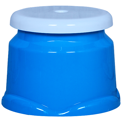 Jaycee Sit On Stool - 8.25" Height, Anti-Skid, Durable, Strong Top, Blue, 1 pc  