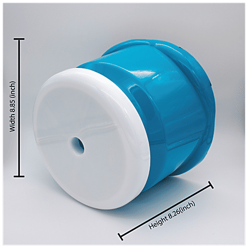 Jaycee Sit On Stool - 8.25" Height, Anti-Skid, Durable, Strong Top, Blue, 1 pc  