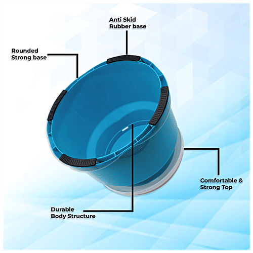 Jaycee Sit On Stool - 8.25" Height, Anti-Skid, Durable, Strong Top, Blue, 1 pc  