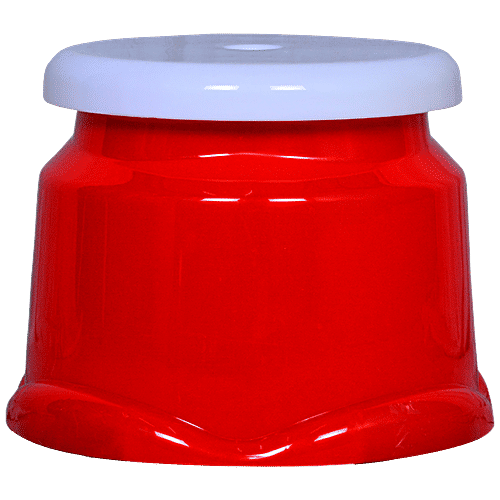 Jaycee Sit On Stool - 8.25" Height, Anti-Skid, Durable, Strong Top, Red, 1 pc  