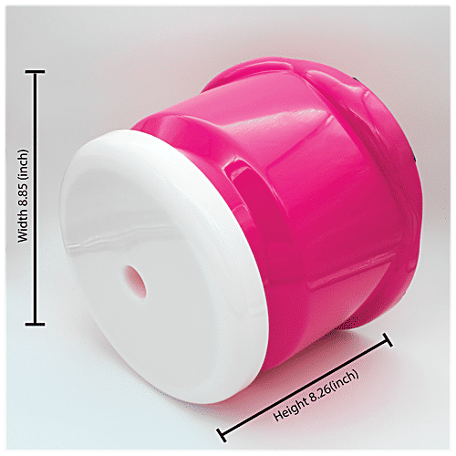 Jaycee Sit On Stool - 8.25" Height, Anti-Skid, Durable, Strong Top, Pink, 1 pc