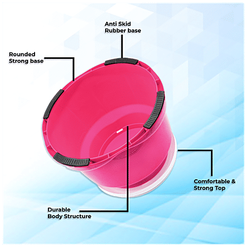 Jaycee Sit On Stool - 8.25" Height, Anti-Skid, Durable, Strong Top, Pink, 1 pc