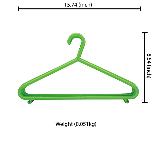 Jaycee Value Hanger - Sturdy Design, Durable, For Shirts, Suits, Dresses, Coats, 6 pcs  