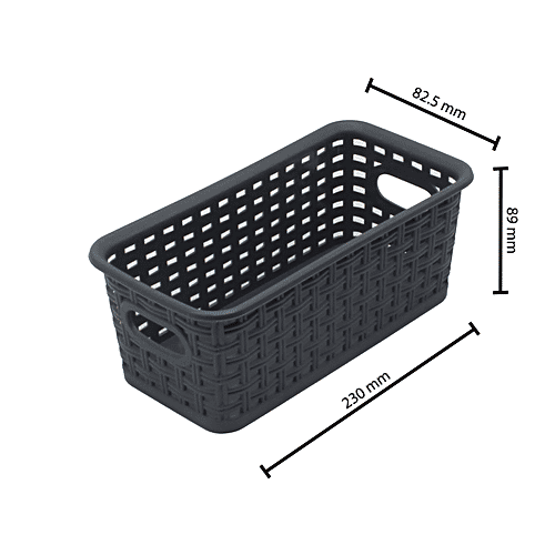 Jaycee Organizer - Premium, Plastic, Storage Box, For Multipurpose Use, Size 9, Grey, 1 pc  