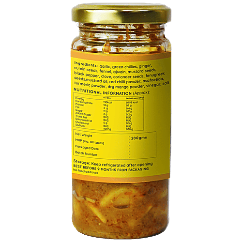 Buy Farm Didi Garlic Pickle/Lasoon Achar No Preservatives, Farm Fresh, Organically Processed