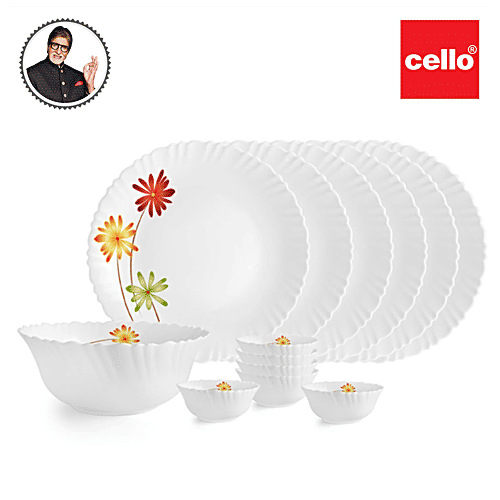 Buy Cello Dinner Set Dazzle Margarita, Opalware, Microwave Safe