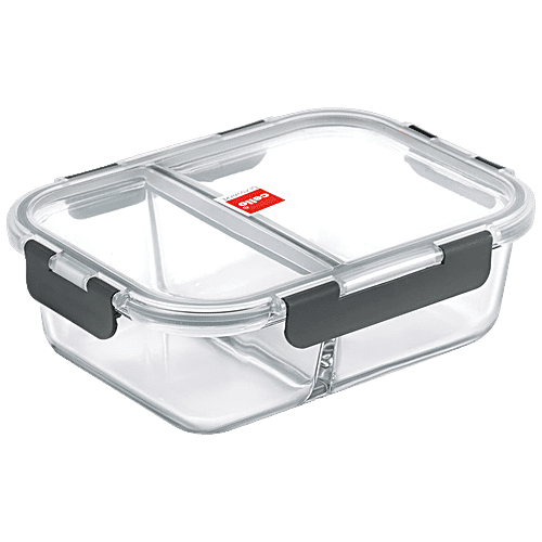 Buy Cello Container Borosilicate Glass, Rectangular, Medium, Clear