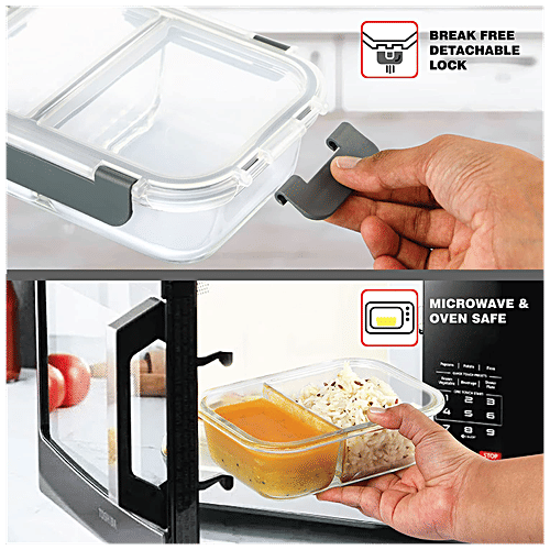 Buy Cello Container Borosilicate Glass, Rectangular, Extra Large