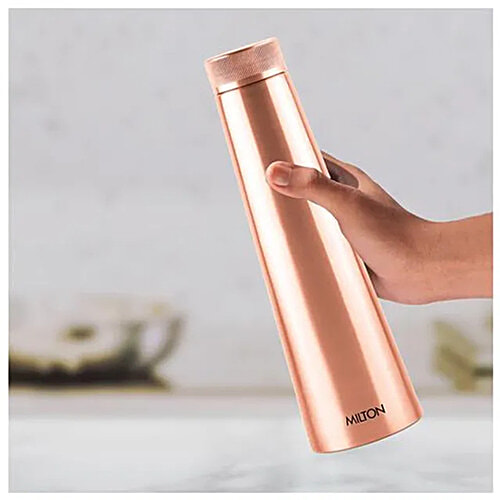 Milton Copper Delight Water Bottle - 99.9% Pure Copper, Increases Immunity, 1 L (1 pc)