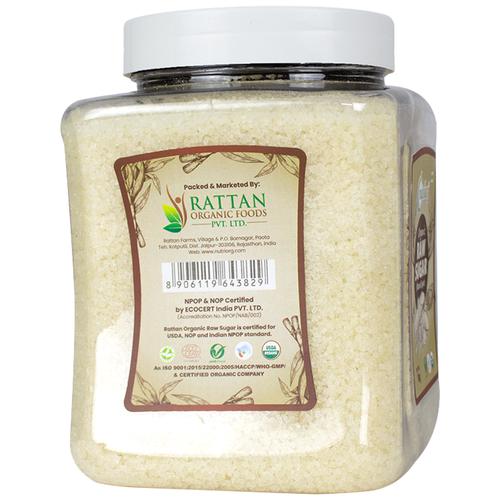 Nutriorg Organic Raw Sugar/Khand Sugar - Pure & Natural, 1 kg  