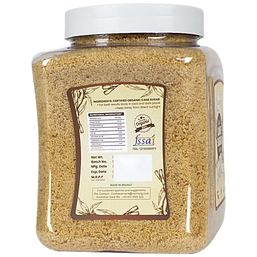 Nutriorg Organic Cane Sugar/Bura - Pure & Natural, 1 kg  