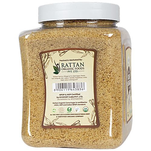 Nutriorg Organic Cane Sugar/Bura - Pure & Natural, 1 kg  