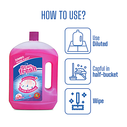 Buy STANFRESH MultiSurface Floor Cleaner Kills 99.9 Germs, Rose