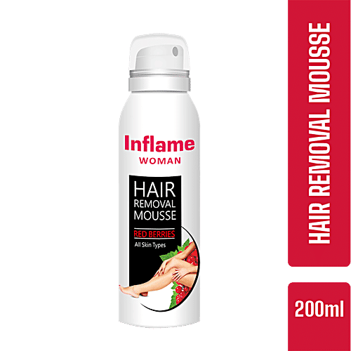 Buy Inflame Woman Hair Removal Mousse Red Berries, For All Skin Types