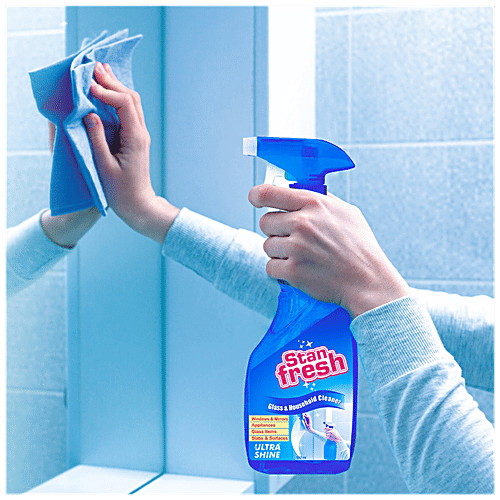 Stanfresh Glass & Household Cleaner - Provides Ultra Shine, For Mirrors, Slabs, Surfaces, 500 ml (Pack of 2)
