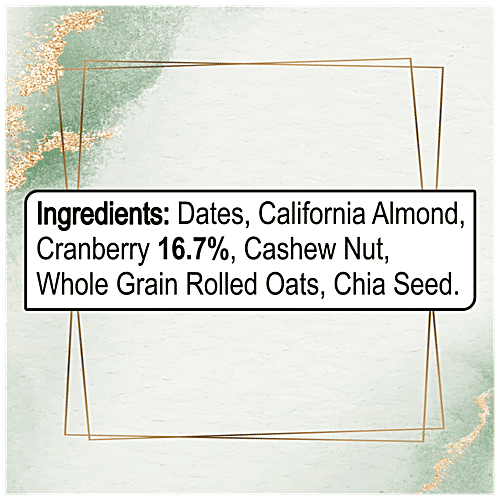 NOMOO Energy Bar - Cranberry, Dairy Free, Nut Based Snacks, All Natural, No Added Sugar, Vegan, 40 g