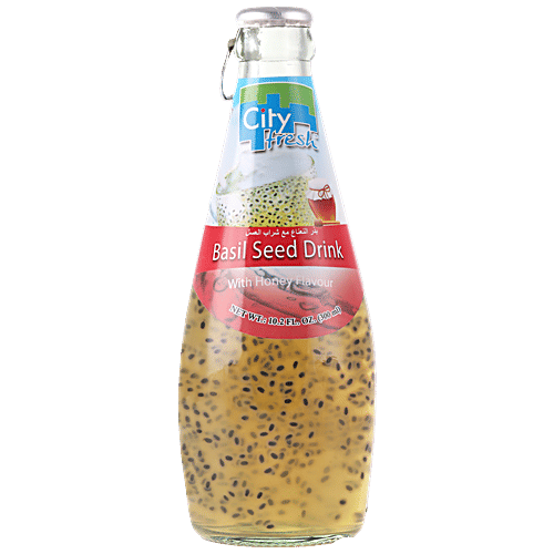 City Fresh Basil Seed Honey Flavour Drink - Refreshing, Rich In Antioxidants, 300 ml