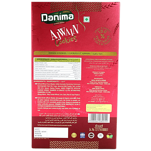 Buy Danima Ajwain Cookies High Nutrition & Protein Online at Best