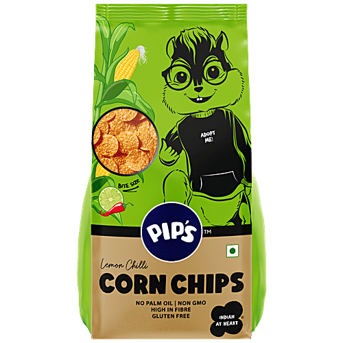 Buy PIP'S Corn Chips Lemon Chilli, High In Fibre, Gluten Free, Non