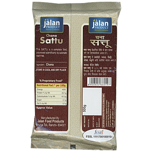 Jalan Chana Sattu - Natural & Premium, High In Fibre, 500 g