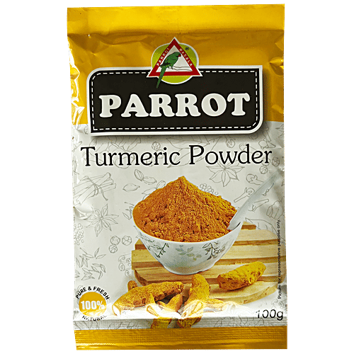 Parrot Turmeric Powder - Haldi, Natural, 100 g  