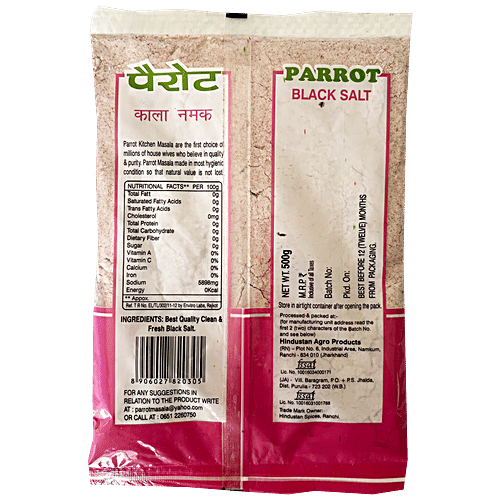 Buy Parrot Kala Namak Black Salt 100 Natural Online at Best Price of