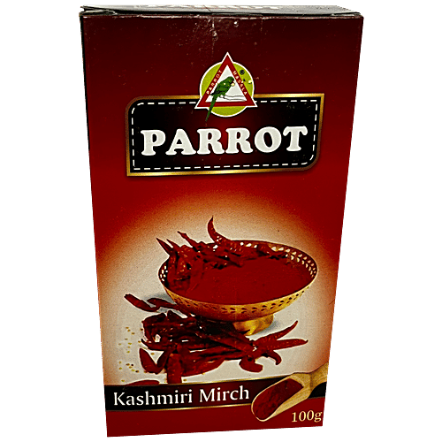 Buy Parrot Kashmiri Mirch 100 Natural, Add To Curry, Sabzi & Salad