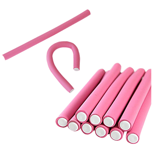 Bronson professional Hair Curling Rods/Roller/Hair Sticks - Lightweight, Assorted, 10 pcs  