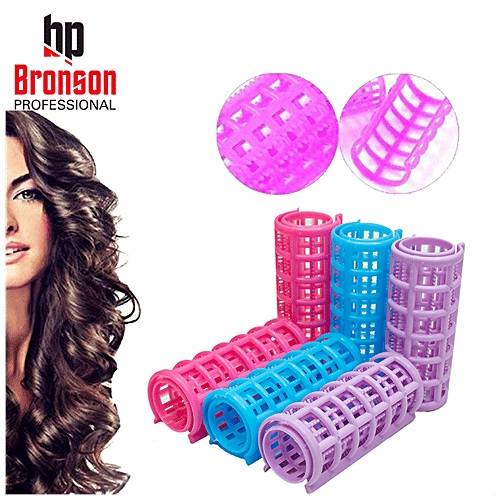 Buy Bronson professional Hair Roller/Curler Clips Lightweight, 25mm, Multicolour Online at