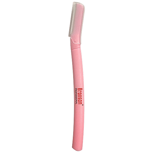 Buy Bronson professional Face & Eyebrow Razor Hair Removal, Easy To Use, Pink Online at Best