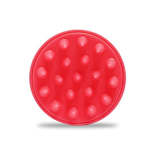 Bronson professional Scalp massager & Shampoo Brush - Silicone Bristles, Easy To Handle, Rose Pink, 1 pc  