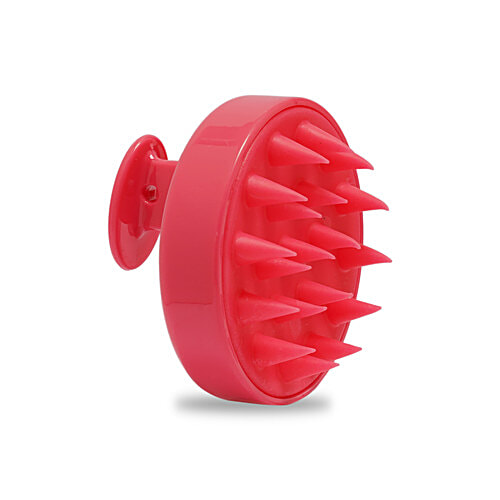 Bronson professional Scalp massager & Shampoo Brush - Silicone Bristles, Easy To Handle, Rose Pink, 1 pc  