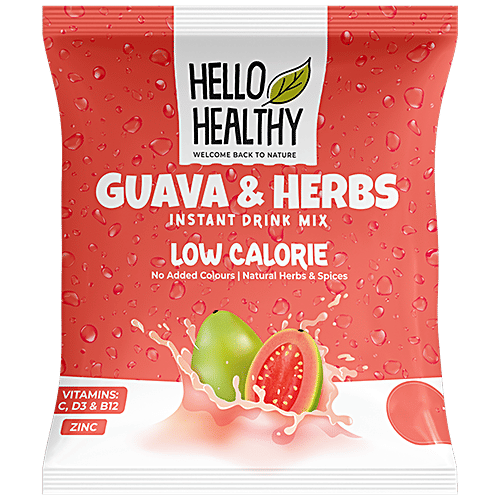 Buy Hello Healthy Guava & Herbs Instant Drink Mix Low Calorie, No