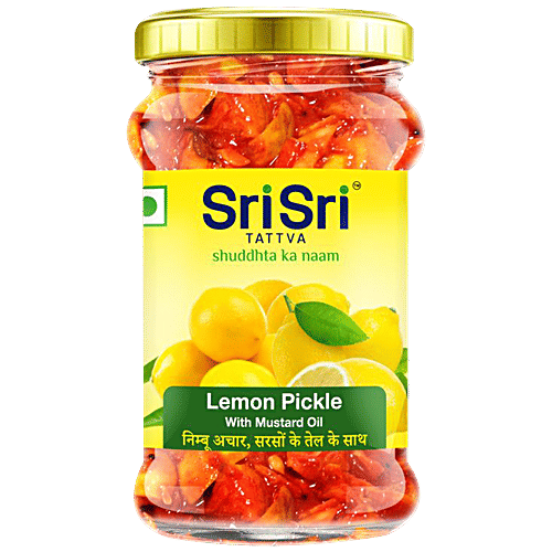 Buy Sri Sri Tattva Lemon Pickle Mustard Oil Rich In Nutrients Online