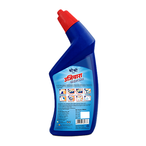 Sri Sri Tattva Ujjiyara Toilet Cleaner - Winter Green, 500 ml (Buy 1 Get 1 Free) Removes Stains & Bad Odour