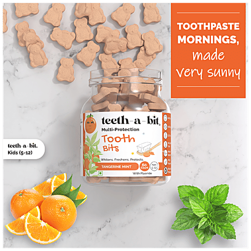 Buy teethabit Kids MultiProtection Tangerine Mint Tooth Bits