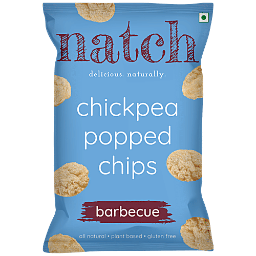 Buy Natch Chickpea Popped Chips Barbecue, Natural, Plant Based, Gluten Free Online at Best