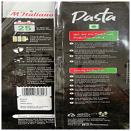 Buy M'Italiano Fusilli Pasta Authentic Italian, Wheat Semolina Online