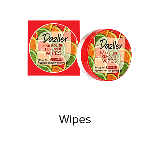 Buy Dazller Nail Polish Remover Wipes Acetone Free Online at Best