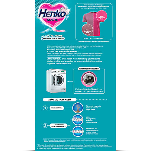 Henko Matic Front Load Detergent Powder, 4 kg (Get 2 kg Free) 