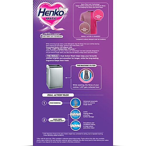 Henko Matic Top Load Detergent Powder, 4 kg (Get 2 kg Free) 